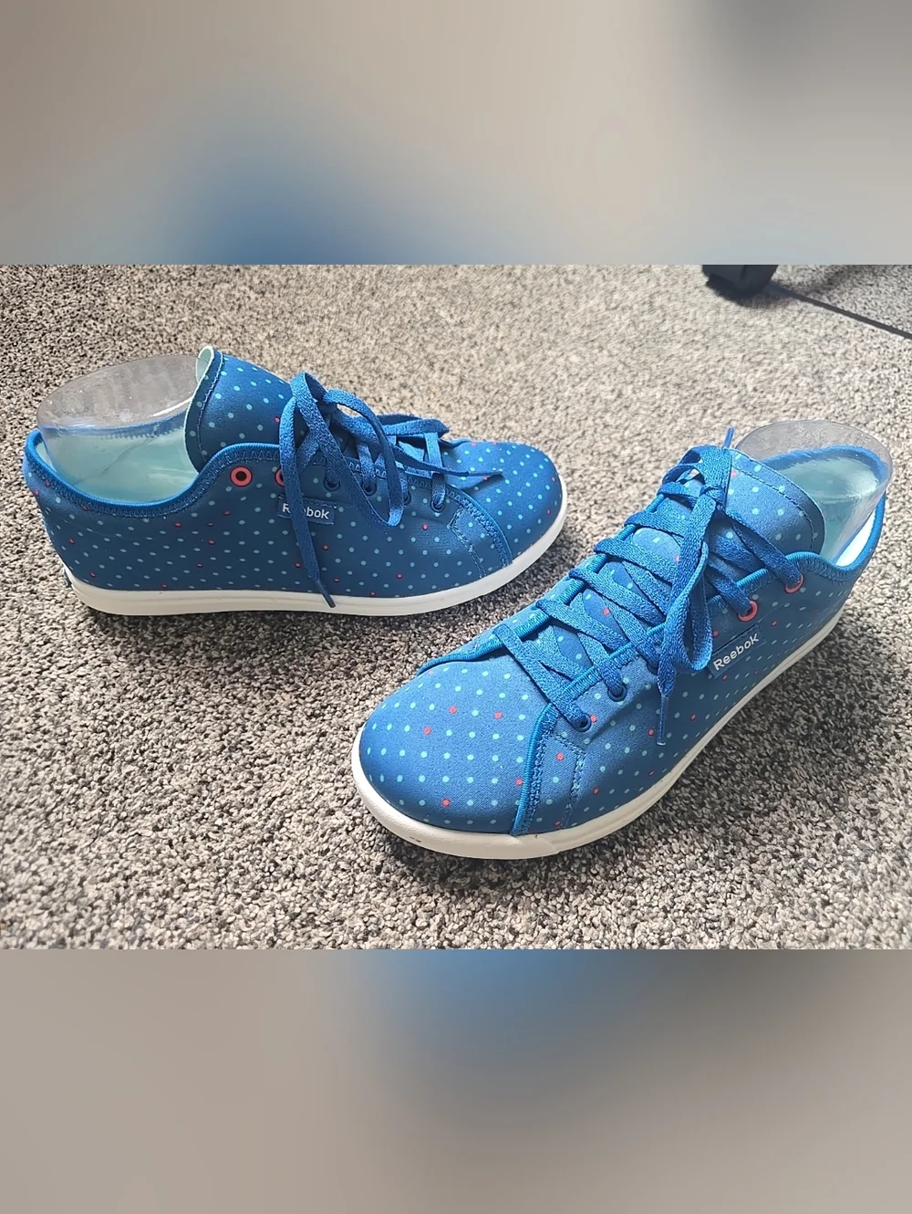 Reebok Womens Skyscape Runaround Comfort Walking Sneakers Polka Dot Size 7.5 - Picture 5 of 9